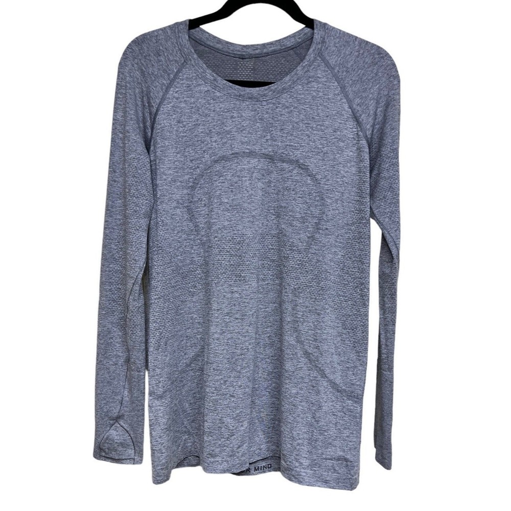 🩶 Lululemon Swiftly Tech Long Sleeve Shirt 2.0 Gray Women’s Size 14 🩶